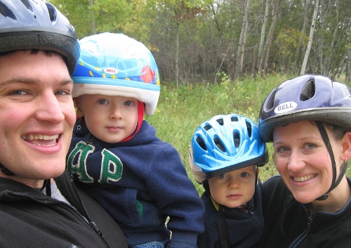 family bike ride...or pie sitting contest